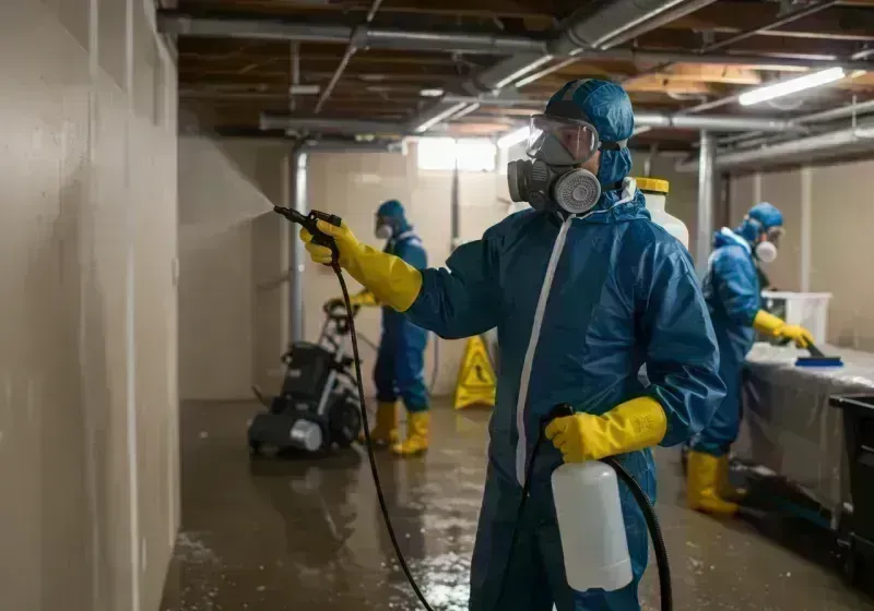 Basement Sanitization and Antimicrobial Treatment process in Montrose, CO